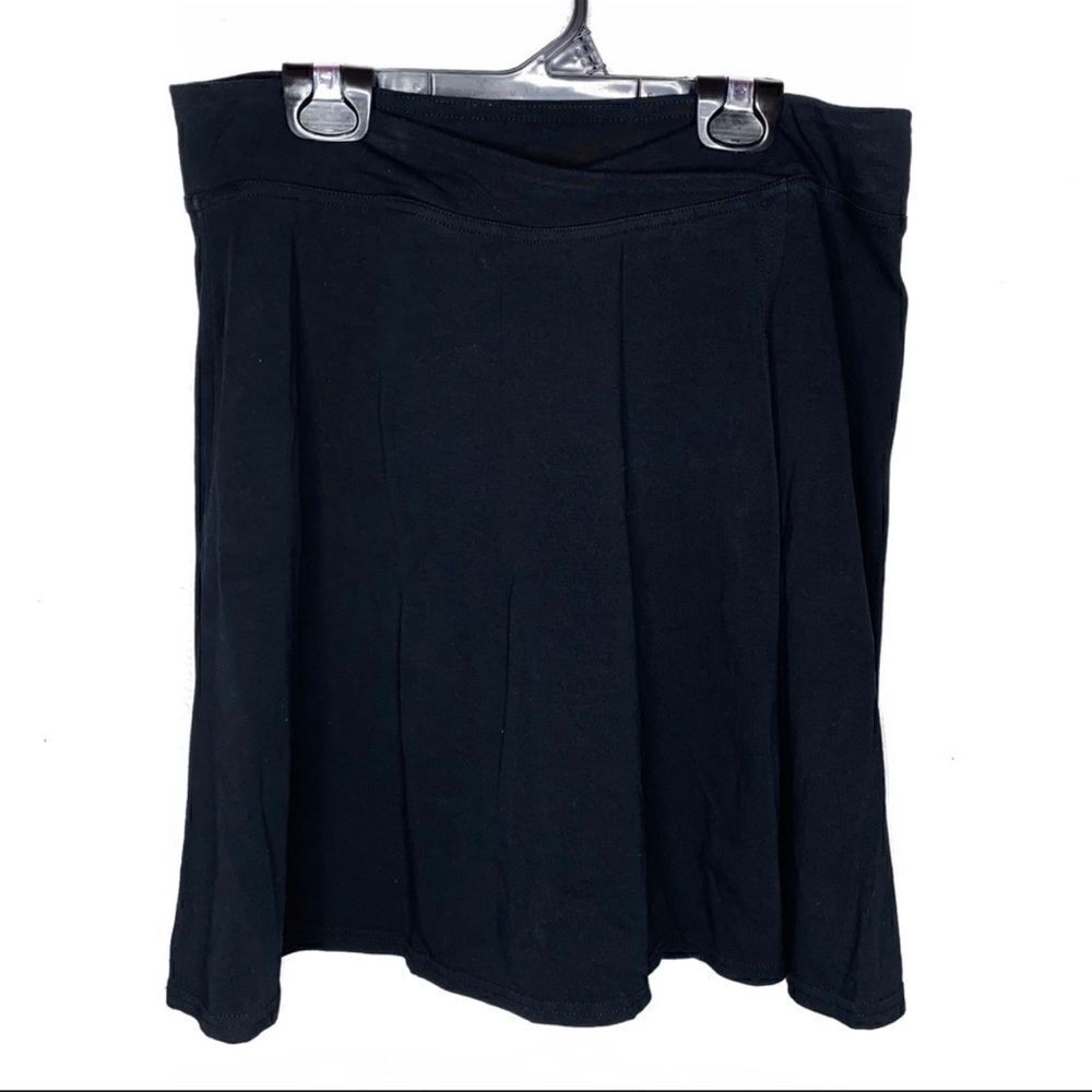 Athleta Black Tennis Skater Flare Mini Skirt S